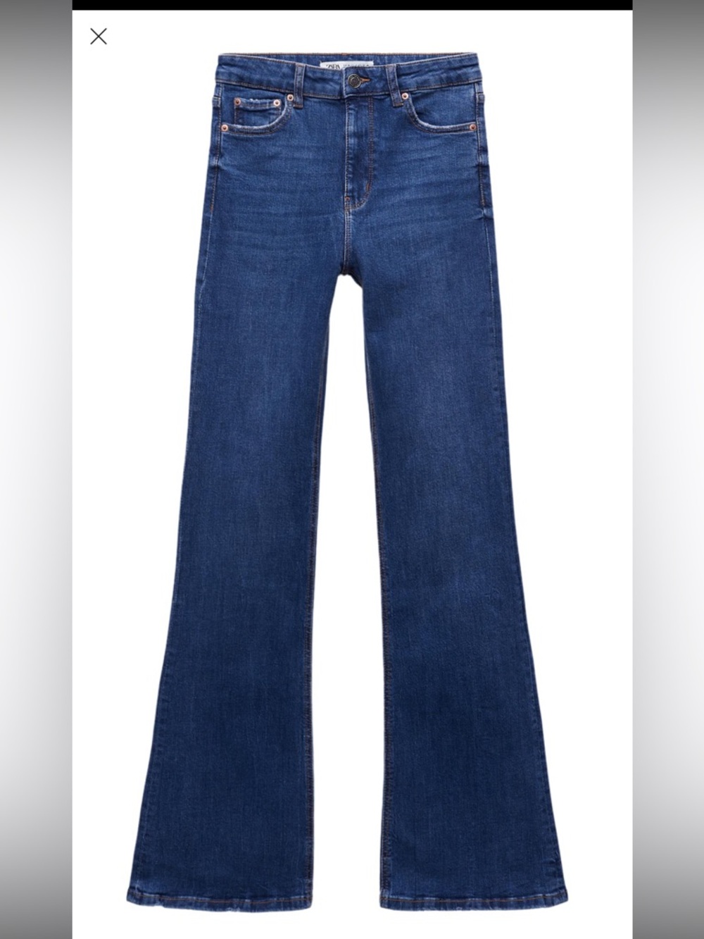 ZARA THE SKINNY FLARE JEANS SIZE 4 NWT - Picture 1 of 6